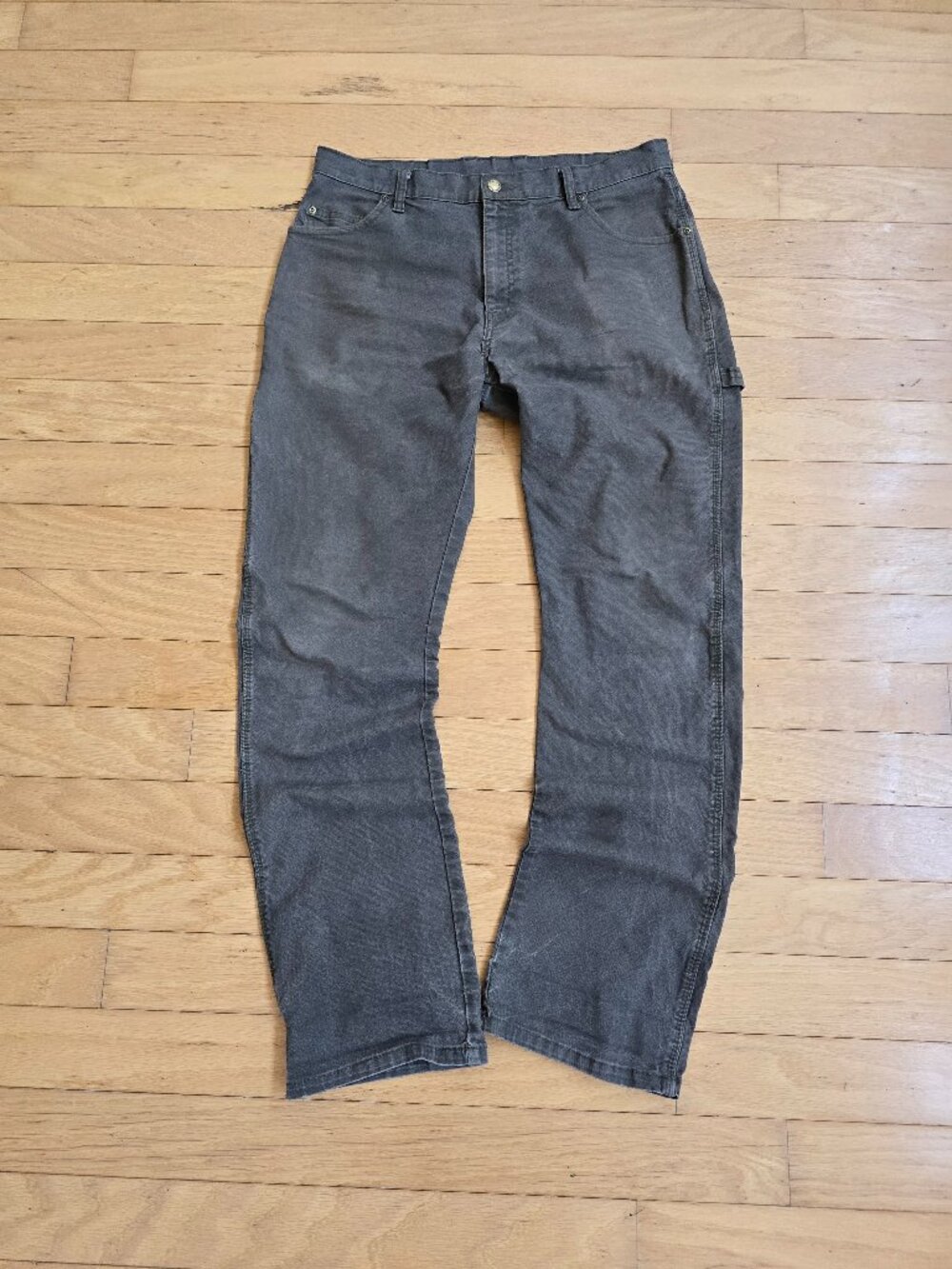 Dickies | grey canvas skater straight leg pants | MENS 34'